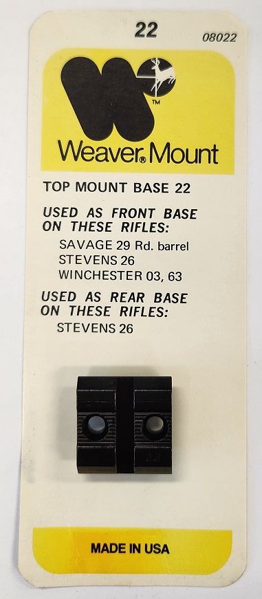 Weaver Style Detach Top Mount Base 22 – Raytrade